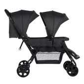 Vista laterale con cappottine - Passeggino Gemellare Bebeconfort Teamy