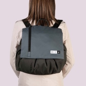 Vista della borsa OhOh utilizzata come zainetto - Passeggino Trio Bhoop Trio Taiyo