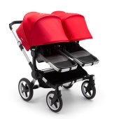 Vista con cappottine aperte - Passeggino Gemellare Bugaboo Donkey 3 Gemellare