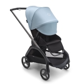 Vista diagonale con cappottina abbassata - Passeggino Quattro Ruote Bugaboo Dragonfly