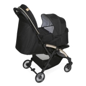 Vista con navicella morbida - Passeggino Leggero Chicco Goody Plus Black Re-Lux