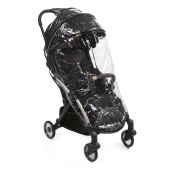 Vista con parapioggia - Passeggino Leggero Chicco Goody Plus Black Re-Lux