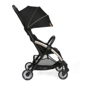 Vista laterale con cappottina aperta - Passeggino Leggero Chicco Goody Plus Black Re-Lux