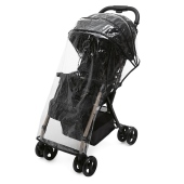 Vista con parapioggia - Passeggino Ultraleggero Chicco OHlal 3 Black Re-Lux