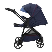 Vista laterale con schienale reclinato - Passeggino Leggero Chicco Seety