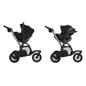 Vista laterale con seggiolini auto compatibili - Passeggino Trio Chicco Trio Activ3
