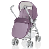 Vista frontale passeggino con coprigambe - Passeggino Trio Brevi Simplo