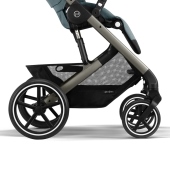Dettaglio ruote e cestello portaoggetti - Passeggino Quattro Ruote Cybex Balios S Lux