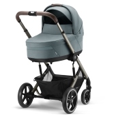 Vista diagonale con navicella Cot S Lux opzionale - Passeggino Quattro Ruote Cybex Balios S Lux
