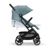 Vista laterale con dettaglio reclinazione schienale - Passeggino Quattro Ruote Cybex Beezy