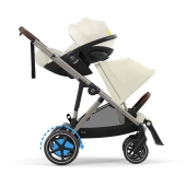 Configurazione fratellare con seggiolino - Passeggino Quattro Ruote Cybex e-Gazelle S