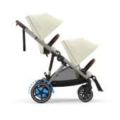 Configurazione passeggino fratellare fronte strada - Passeggino Quattro Ruote Cybex e-Gazelle S