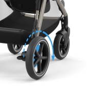 Dettaglio ruote - Passeggino Quattro Ruote Cybex e-Gazelle S