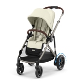 Vista diagonale con seduta passeggino - Passeggino Quattro Ruote Cybex e-Gazelle S