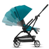 Vista delle reclinazioni dello schienale - Passeggino Quattro Ruote Cybex Eezy S Twist 2