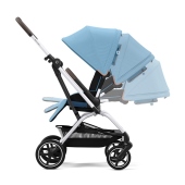 Vista laterale con schienale reclinabile - Passeggino Quattro Ruote Cybex Eezy S Twist+ 2