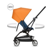 Vista della funzione rotante della seduta - Passeggino Duo Cybex Eezy S Twist Duo