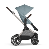 Vista laterale fronte strada - Passeggino Duo Cybex Eos Lux
