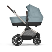 Vista laterale telaio con navicella - Passeggino Duo Cybex Eos Lux
