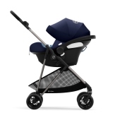 Vista configurazione travel system con ovetto - Passeggino Leggero Cybex Melio 2022