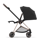 Vista laterale seduta reclinata e cappottina aperta - Passeggino Quattro Ruote Cybex Mios