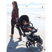 Vista in configurazione su due ruote - Passeggino Quattro Ruote Cybex Priam
