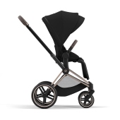 Vista laterale con seduta fronte strada - Passeggino Quattro Ruote Cybex Priam