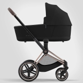 Vista laterale con navicella installata - Passeggino Trio Cybex Trio Priam
