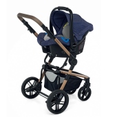 Seggiolino auto su telaio - Passeggino Trio Foppapedretti iWood