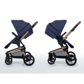 Vista della seduta reversibile - Passeggino Trio Foppapedretti iWood
