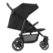 Vista laterale con schienale reclinato - Passeggino Quattro Ruote Graco Eezefold