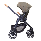 Vista laterale seduta rivolta fronte mamma - Passeggino Quattro Ruote Graco Evo XT