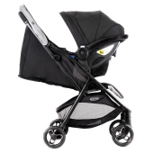 Vista laterale configurazione travel system - Passeggino Ultraleggero Graco Myavo