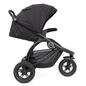 Vista laterale con schienale reclinato - Passeggino Tre Ruote Graco TrailRider