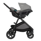 Vista laterale seggiolino su telaio - Passeggino Trio Graco Trio Near2Me DLX 
