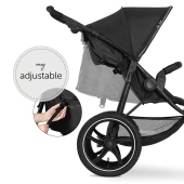 Dettaglio regolazione schienale - Passeggino Tre Ruote Hauck Runner 2