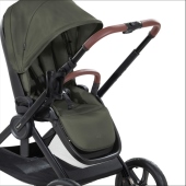 Dettagli ecopelle maniglione e barra di protezione - Passeggino Quattro Ruote Hauck Walk N Care