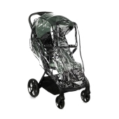 Vista diagonale con parapioggia incluso - Passeggino Quattro Ruote Jan Akira