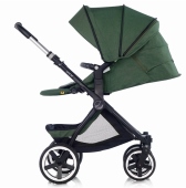 Dettaglio seduta distesa e cappottina aperta - Passeggino Trio Jan Trio Crosslight Micro Koos iSize R1