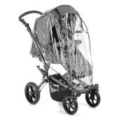 Vista con parapioggia applicato - Passeggino Duo Jan Duo Crosswalk R Micro
