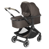 Vista diagonale con navicella installata - Passeggino Duo Jan Duo Newel Micro Pro