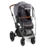 Vista con parapioggia applicato - Passeggino Quattro Ruote Jan Kawai Limited Edition
