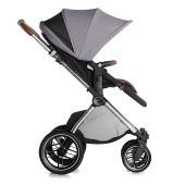 Vista laterale con cappottina aperta - Passeggino Quattro Ruote Jan Kawai Limited Edition