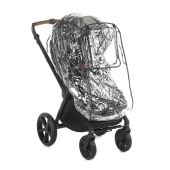 Vista diagonale con parapioggia - Passeggino Quattro Ruote Jan Muum Pro 2