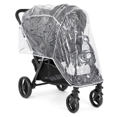 Vista con parapioggia - Passeggino Gemellare Joie Evalite Duo