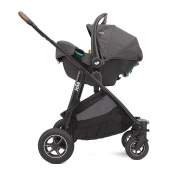Vista laterale con seggiolino - Passeggino Trio Joie Versatrax Trio