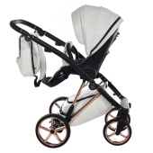 Vista laterale del passeggino fronte genitore - Passeggino Trio Junama Air Premium
