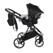 Vista laterale con seggiolino montato su telaio - Passeggino Trio Junama Air
