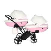 Vista laterale con navicelle - Passeggino Gemellare Junama Diamond Candy Slim Gemellare