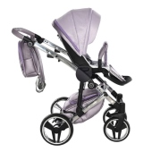 Vista laterale fronte strada - Passeggino Trio Junama Diamond Dolce Satin